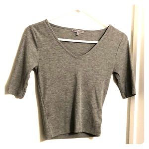 Grey crop top